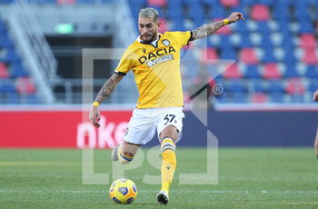 2021-01-06 - Udinese's Roberto Pereyra during the Italian Serie A soccer match Bologna Fc Udinese at the Renato Dall'Ara stadium in Bologna, Italy, 6 January 2021. Ph. Michele Nucci - BOLOGNA VS UDINESE - ITALIAN SERIE A - SOCCER