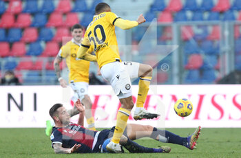 2021-01-06 - Udinese's Rodrigo Becao and Bologna's Mitchell Dijks during the Italian Serie A soccer match Bologna Fc Udinese at the Renato Dall'Ara stadium in Bologna, Italy, 6 January 2021. Ph. Michele Nucci - BOLOGNA VS UDINESE - ITALIAN SERIE A - SOCCER