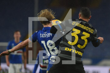 2021-01-06 - MORTEN THORSBY (Sampdoria), Danilo D'Ambrosio (Inter) - SAMPDORIA VS INTER - ITALIAN SERIE A - SOCCER