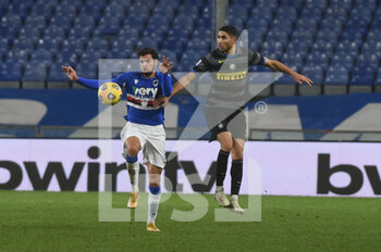 2021-01-06 - MEHDI LERIS (Sampdoria), Achraf Hakimi (Inter) - SAMPDORIA VS INTER - ITALIAN SERIE A - SOCCER