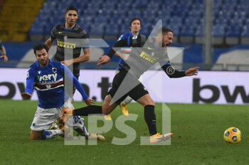 2021-01-06 - MEHDI LERIS (Sampdoria), Danilo D'Ambrosio (Inter) - SAMPDORIA VS INTER - ITALIAN SERIE A - SOCCER