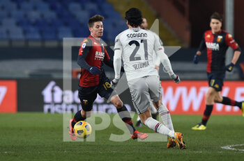 2021-01-09 - Miha Zajc (Genoa) , Roberto Soriano (Bologna) - GENOA CFC VS BOLOGNA FC - ITALIAN SERIE A - SOCCER