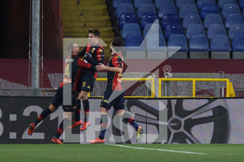 2021-01-09 - Miha Zajc (Genoa) , celebrates after scoring a goal - GENOA CFC VS BOLOGNA FC - ITALIAN SERIE A - SOCCER