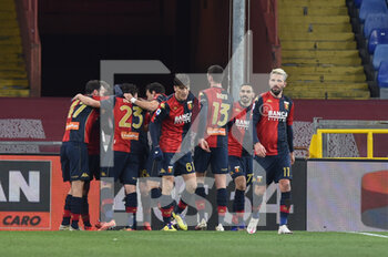 2021-01-09 - Team Genoa, celebrates after scoring a goal - GENOA CFC VS BOLOGNA FC - ITALIAN SERIE A - SOCCER