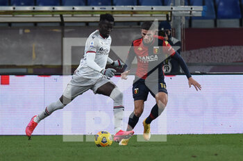 2021-01-09 - Musa Barrow (Bologna) , Paolo Ghiglione (Genoa) - GENOA CFC VS BOLOGNA FC - ITALIAN SERIE A - SOCCER