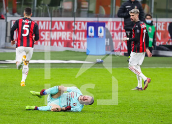 2021-01-09 - Andrea Belotti of Torino FC injured - AC MILAN VS TORINO FC - ITALIAN SERIE A - SOCCER