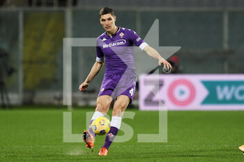 2021-01-10 - Nikola Milenkovic (ACF Fiorentina) in azione - FIORENTINA VS CAGLIARI - ITALIAN SERIE A - SOCCER
