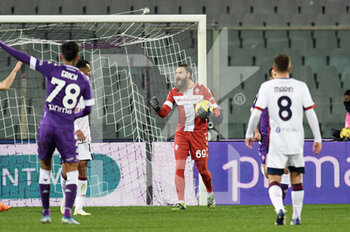 2021-01-10 - Bartlomiej Dragowski (ACF Fiorentina) esultanza rigore parato - FIORENTINA VS CAGLIARI - ITALIAN SERIE A - SOCCER