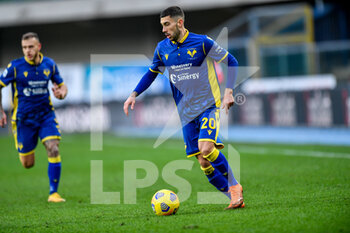 2021-01-10 - Mattia Zaccagni (Hellas Verona FC) in action - HELLAS VERONA VS FC CROTONE - ITALIAN SERIE A - SOCCER