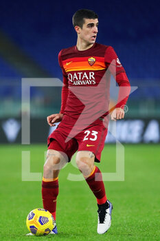 2021-01-15 - Gianluca Mancini of Roma in action during the Italian championship Serie A football match between SS Lazio and AS Roma on January 15, 2021 at Stadio Olimpico in Rome, Italy - Photo Federico Proietti / DPPI - SS LAZIO VS AS ROMA - ITALIAN SERIE A - SOCCER
