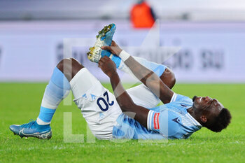 2021-01-15 - Felipe Caicedo of Lazio reacts after being injured during the Italian championship Serie A football match between SS Lazio and AS Roma on January 15, 2021 at Stadio Olimpico in Rome, Italy - Photo Federico Proietti / DPPI - SS LAZIO VS AS ROMA - ITALIAN SERIE A - SOCCER