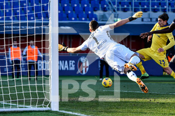 2021-01-16 - Marco Silvestri (Hellas Verona FC) in action - BOLOGNA VS HELLAS VERONA - ITALIAN SERIE A - SOCCER