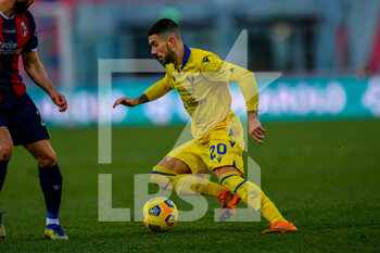 2021-01-16 - Mattia Zaccagni (Hellas Verona FC) in action - BOLOGNA VS HELLAS VERONA - ITALIAN SERIE A - SOCCER