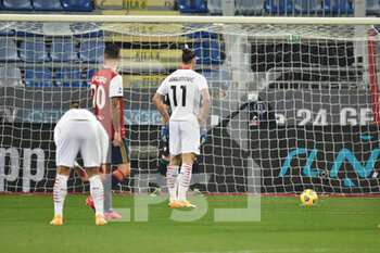 2021-01-18 - Zlatan Ibrahimovic of AC Milan, Rigore, Penalty - CAGLIARI VS MILAN - ITALIAN SERIE A - SOCCER