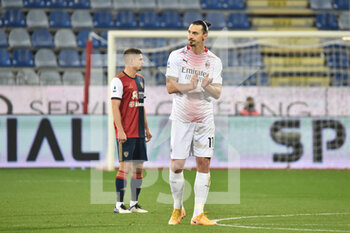 2021-01-18 - Zlatan Ibrahimovic of AC Milan, Esultanza, Celebration after scoring goal on penalty, Rigore, - CAGLIARI VS MILAN - ITALIAN SERIE A - SOCCER