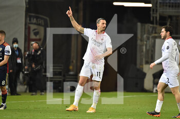 2021-01-18 - Zlatan Ibrahimovic of AC Milan - CAGLIARI VS MILAN - ITALIAN SERIE A - SOCCER