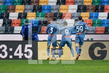 2021-01-20 - Berat Djimsiti (Atalanta) celebrates after scoring a goal of 1-1 - UDINESE CALCIO VS ATALANTA BC - ITALIAN SERIE A - SOCCER