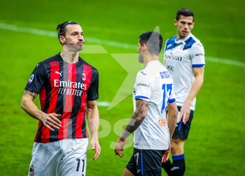 2021-01-23 - Zlatan Ibrahimovic of AC Milan reacts - AC MILAN VS ATALANTA BC - ITALIAN SERIE A - SOCCER