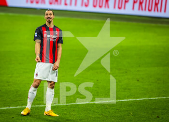 2021-01-23 - Zlatan Ibrahimovic of AC Milan reacts - AC MILAN VS ATALANTA BC - ITALIAN SERIE A - SOCCER