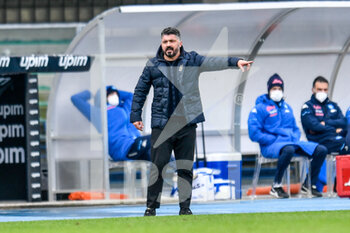 2021-01-24 - Gennaro Gattuso (Coach SSC Napoli) gestures - HELLAS VERONA VS SSC NAPOLI - ITALIAN SERIE A - SOCCER