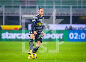 2021-01-30 - Christian Eriksen of FC Internazionale in action - FC INTERNAZIONALE VS BENEVENTO CALCIO - ITALIAN SERIE A - SOCCER
