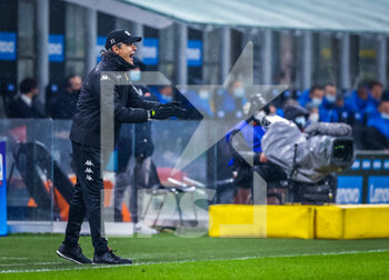 2021-01-30 - Head Coach of Benevento Calcio Filippo Inzaghi reacts from the bench - FC INTERNAZIONALE VS BENEVENTO CALCIO - ITALIAN SERIE A - SOCCER