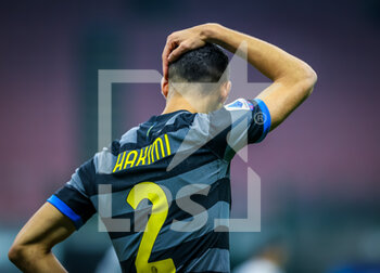 2021-01-30 - Achraf Hakimi of FC Internazionale reacts - FC INTERNAZIONALE VS BENEVENTO CALCIO - ITALIAN SERIE A - SOCCER