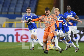2021-01-30 - Rodrigo Bentancur (Juventus), MORTEN THORSBY (Sampdoria) - UC SAMPDORIA VS JUVENTUS FC - ITALIAN SERIE A - SOCCER