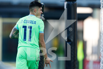 2021-01-31 - Carlos Joaquin Correa (S.S. Lazio) celebrates after scoring the second goal of the match - ATALANTA BC VS SS LAZIO  - ITALIAN SERIE A - SOCCER