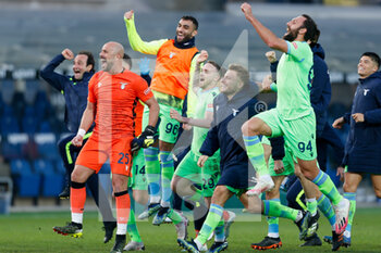 2021-01-31 - S.S. Lazio players celebrating after the victory - ATALANTA BC VS SS LAZIO  - ITALIAN SERIE A - SOCCER