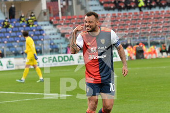 2021-01-31 - Galvao Joao Pedro of Cagliari Calcio, Esultanza, Celebration after scoring goal - CAGLIARI CALCIO VS US SASSUOLO - ITALIAN SERIE A - SOCCER