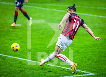 2021-02-07 - Zlatan Ibrahimovic of AC Milan scores a goal - AC MILAN VS CROTONE FC - ITALIAN SERIE A - SOCCER
