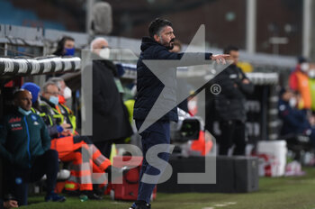 2021-02-06 - Gennaro Gattuso (Napoli) , head coach - GENOA CFC VS SSC NAPOLI - ITALIAN SERIE A - SOCCER