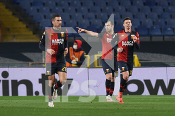 2021-02-06 - Goran Pandev (Genoa), celebrates after scoring a goal - GENOA CFC VS SSC NAPOLI - ITALIAN SERIE A - SOCCER