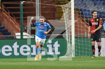2021-02-06 - Matteo Politano (Napoli) , celebrates after scoring a goal - GENOA CFC VS SSC NAPOLI - ITALIAN SERIE A - SOCCER