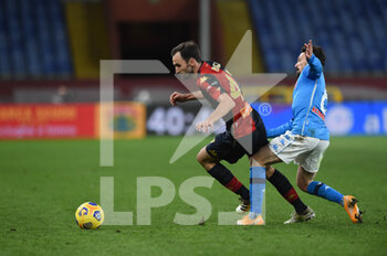 2021-02-06 - Milan Badelj (Genoa), Mario Rui (Napoli) - GENOA CFC VS SSC NAPOLI - ITALIAN SERIE A - SOCCER