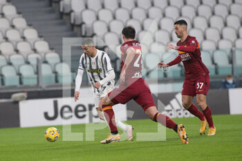2021-02-06 - Cristiano Ronaldo (Juventus FC) in action - JUVENTUS FC VS AS ROMA - ITALIAN SERIE A - SOCCER