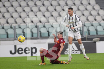 2021-02-06 - Cristiano Ronaldo (Juventus FC) shots on goal - JUVENTUS FC VS AS ROMA - ITALIAN SERIE A - SOCCER