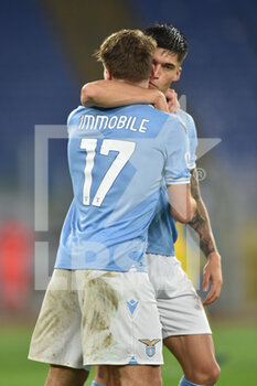 2021-02-07 - Ciro Immobile (17) of SS Lazio celebrates with his team mates after scores the opening goal - SS LAZIO VS CAGLIARI CALCIO - ITALIAN SERIE A - SOCCER