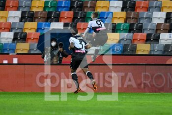 2021-02-07 - Gerard Deulofeu (Udinese) celebrates after scoring a goal 2-0 - UDINESE CALCIO VS HELLAS VERONA FC - ITALIAN SERIE A - SOCCER