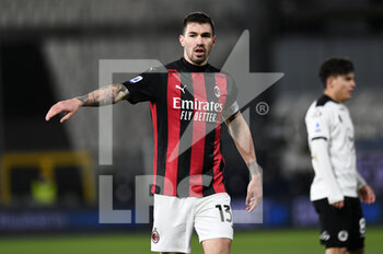 2021-02-13 - Alessio Romagnoli of AC Milan in action - SPEZIA CALCIO VS AC MILAN - ITALIAN SERIE A - SOCCER
