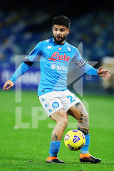 2021-02-13 - Lorenzo Insigne of Napoli in action during the Italian championship Serie A football match between SSC Napoli and Juventus FC on February 13, 2021 at Diego Armando Maradona Stadium in Naples, Italy - Photo Federico Proietti / DPPI - SSC NAPOLI AND JUVENTUS FC - ITALIAN SERIE A - SOCCER
