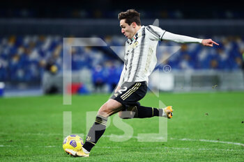 2021-02-13 - Federico Chiesa of Juventus in action during the Italian championship Serie A football match between SSC Napoli and Juventus FC on February 13, 2021 at Diego Armando Maradona Stadium in Naples, Italy - Photo Federico Proietti / DPPI - SSC NAPOLI AND JUVENTUS FC - ITALIAN SERIE A - SOCCER