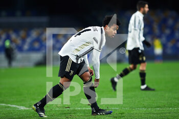 2021-02-13 - Weston Mckennie of Juventus in action during the Italian championship Serie A football match between SSC Napoli and Juventus FC on February 13, 2021 at Diego Armando Maradona Stadium in Naples, Italy - Photo Federico Proietti / DPPI - SSC NAPOLI AND JUVENTUS FC - ITALIAN SERIE A - SOCCER