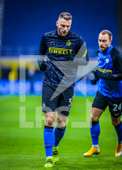 2021-02-14 - Milan Skriniar of FC Internazionale warms up - FC INTERNAZIONALE VS SS LAZIO  - ITALIAN SERIE A - SOCCER