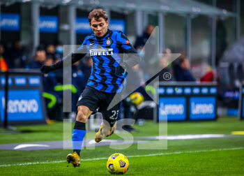 2021-02-14 - Nicolo Barella of FC Internazionale in action - FC INTERNAZIONALE VS SS LAZIO  - ITALIAN SERIE A - SOCCER