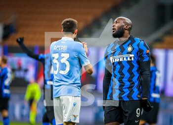 2021-02-14 - Romelu Lukaku of FC Internazionale reacts - FC INTERNAZIONALE VS SS LAZIO  - ITALIAN SERIE A - SOCCER