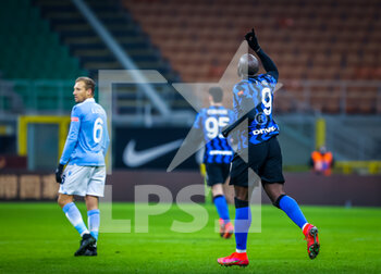 2021-02-14 - Romelu Lukaku of FC Internazionale celebrates after scoring a goal - FC INTERNAZIONALE VS SS LAZIO  - ITALIAN SERIE A - SOCCER