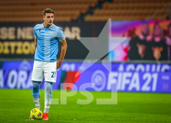 2021-02-14 - Sergej Milinkovic-Savic of SS Lazio in action - FC INTERNAZIONALE VS SS LAZIO  - ITALIAN SERIE A - SOCCER