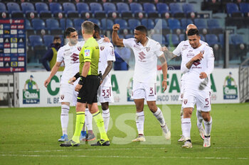 2021-02-19 - Bremer of Torino, Esultanza, Celebration after scoring goal - CAGLIARI VS TORINO - ITALIAN SERIE A - SOCCER